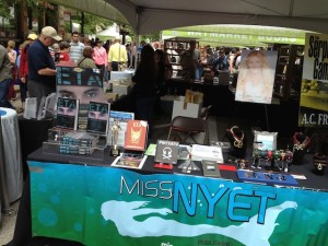 Miss Nyet booth at Printers Row